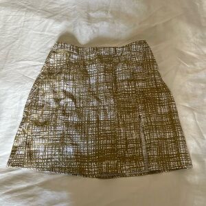 Reformation open slit skirt